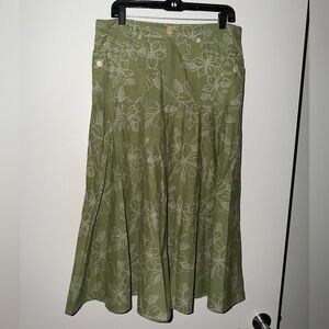 BOGO White Rice Floral Cargo Skirt